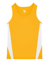 Alleson Athletic Men's Stride Singlet. 8667 - Gold/ White