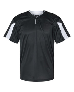 Alleson Athletic Men's Striker Placket. 7976 - Black/ White