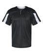 Alleson Athletic Men's Striker Placket. 7976 - Black/ White