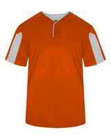 Alleson Athletic Men's Striker Placket. 7976 - Burnt Orange/ White