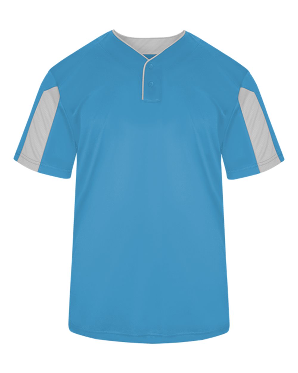 Alleson Athletic Men's Striker Placket. 7976 - Columbia Blue/ White
