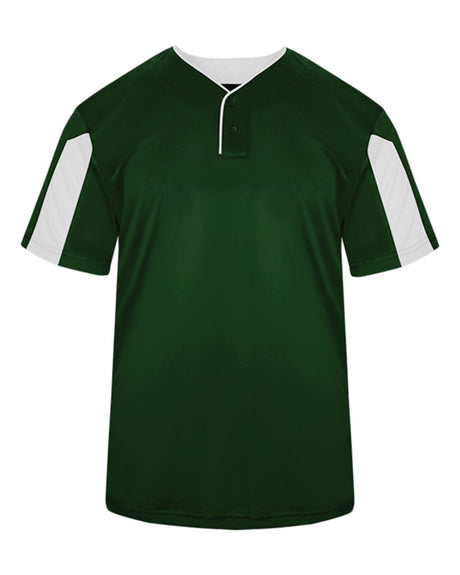 Alleson Athletic Men's Striker Placket. 7976 - Forest/ White