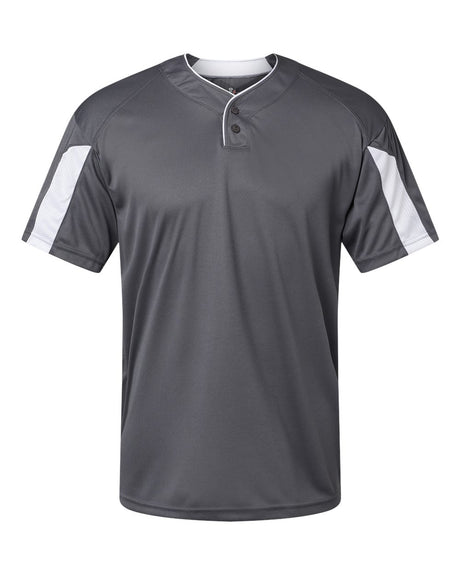 Alleson Athletic Men's Striker Placket. 7976 - Graphite/ White
