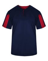 Alleson Athletic Men's Striker Placket. 7976 - Navy/ Red
