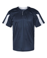 Alleson Athletic Men's Striker Placket. 7976 - Navy/ White