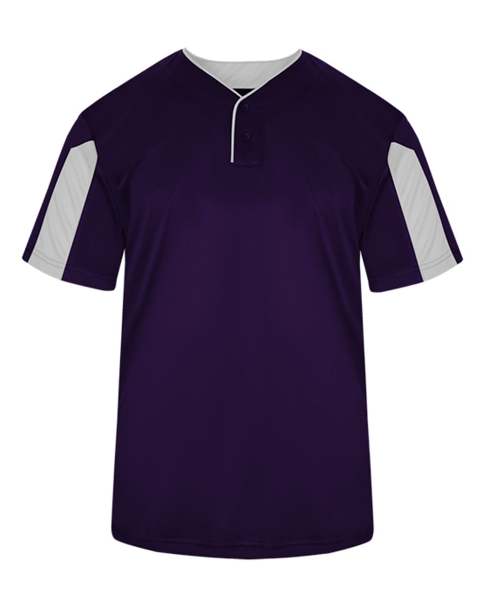Alleson Athletic Men's Striker Placket. 7976 - Purple/ White