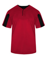 Alleson Athletic Men's Striker Placket. 7976 - Red/ Black