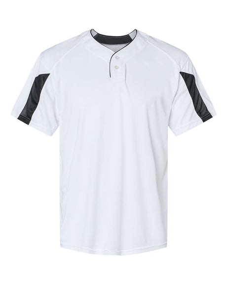 Alleson Athletic Men's Striker Placket. 7976 - White/ Black
