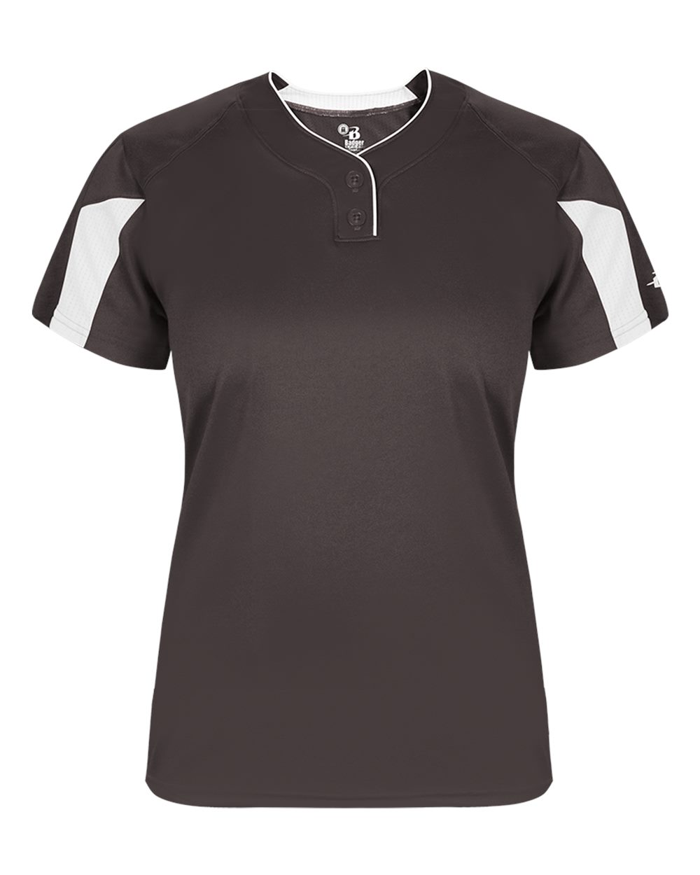 Alleson Athletic Women's Striker Placket. 6176 - Graphite/ White