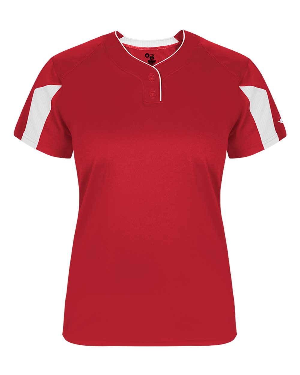 Alleson Athletic Women's Striker Placket. 6176 - Red/ White