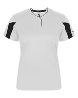 Alleson Athletic Women's Striker Placket. 6176 - White/ Black