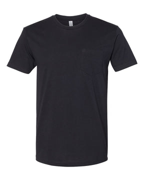 Next Level Unisex Cotton Pocket Tee. 3605 - Black