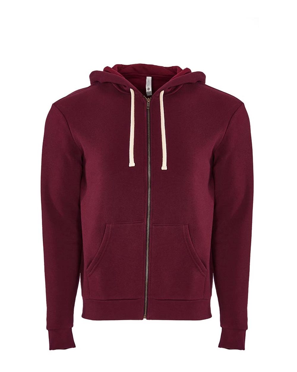 Next Level Unisex Santa Barbara Full-Zip Hoodie Sweatshirt. 9602 - Cardinal