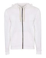 Next Level Unisex Santa Barbara Full-Zip Hoodie Sweatshirt. 9602 - White