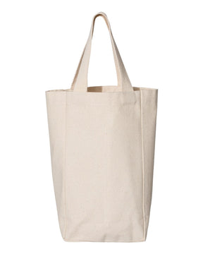 OAD Double Wine Tote. OAD112 - Natural