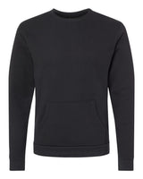 Next Level Unisex Santa Barbara Pocket Crewneck Sweatshirt. 9001 - Black