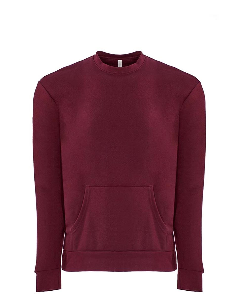 Next Level Unisex Santa Barbara Pocket Crewneck Sweatshirt. 9001 - Cardinal