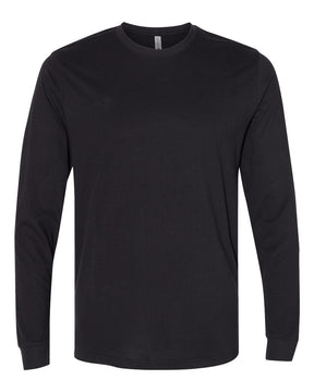 Next Level Unisex Sueded Long Sleeve Tee. 6411 - Black