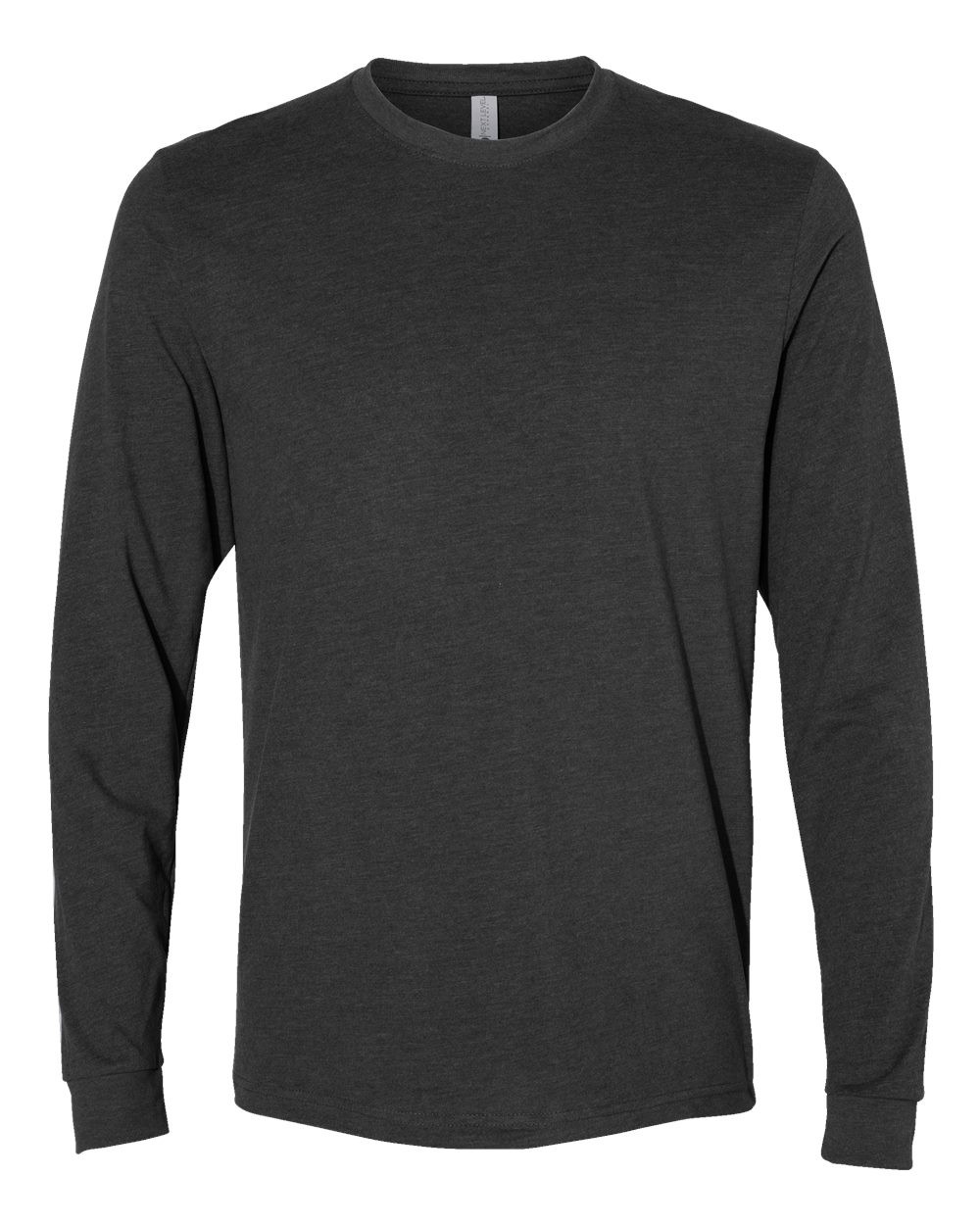 Next Level Unisex Sueded Long Sleeve Tee. 6411 - Heather Charcoal