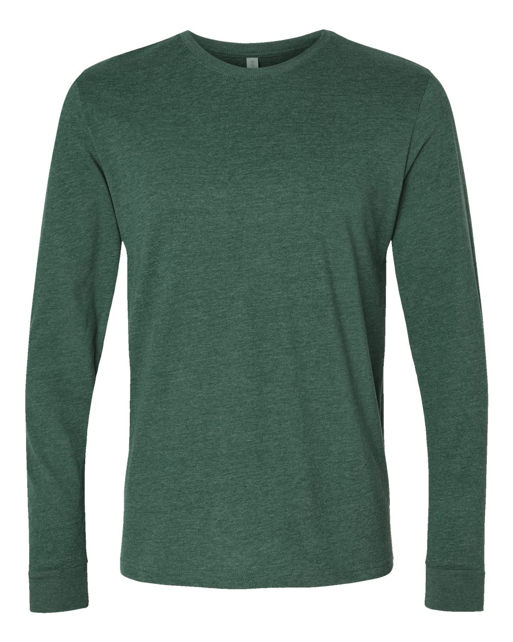 Next Level Unisex Sueded Long Sleeve Tee. 6411 - Heather Forest Green