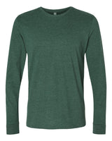 Next Level Unisex Sueded Long Sleeve Tee. 6411 - Heather Forest Green