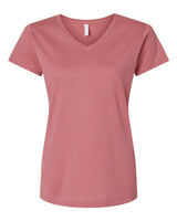 LAT Women's Fine Jersey V-Neck Tee. 3507 - Mauvelous
