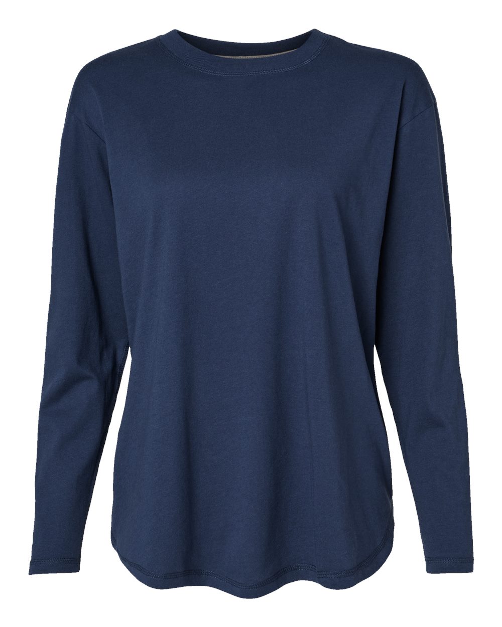 LAT Women's Fine Jersey Long Sleeve Tee. 3508 - Denim