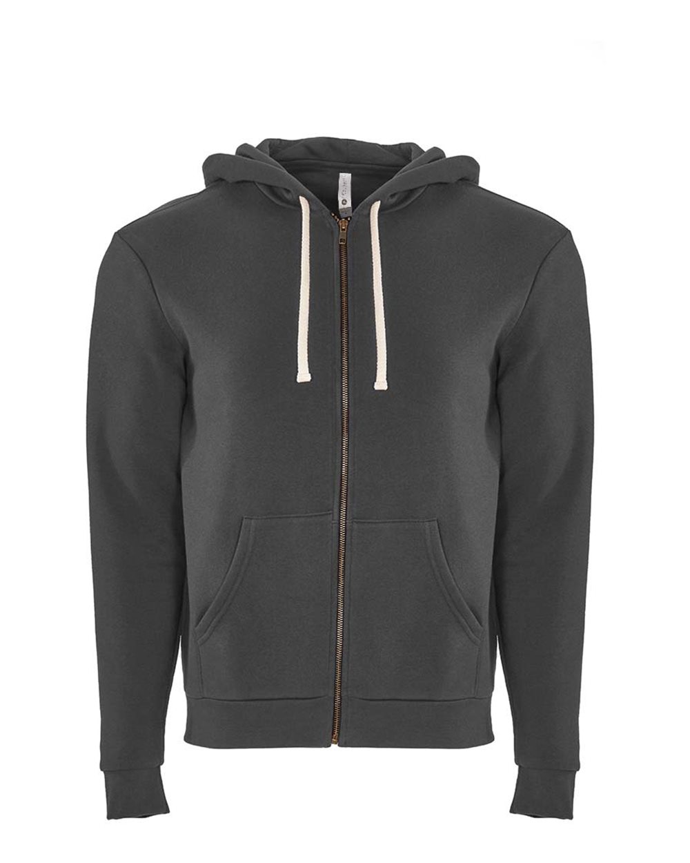 Next Level Unisex Santa Barbara Full-Zip Hoodie Sweatshirt. 9602 - Heavy Metal