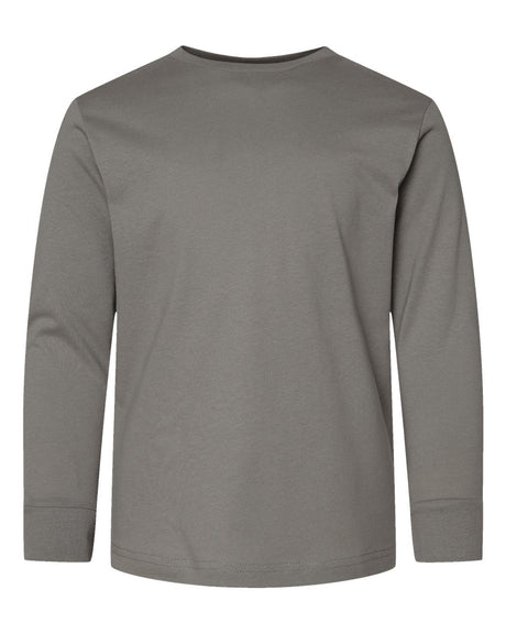 LAT Youth Fine Jersey Long Sleeve Tee. 6201 - Titanium