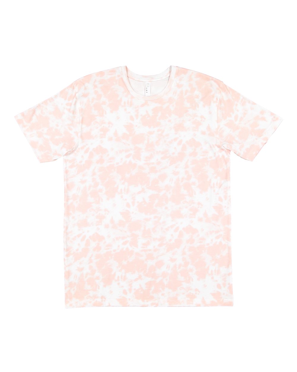 LAT Unisex Fine Jersey Tee. 6901 - Rose Tie Dye