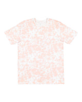 LAT Unisex Fine Jersey Tee. 6901 - Rose Tie Dye
