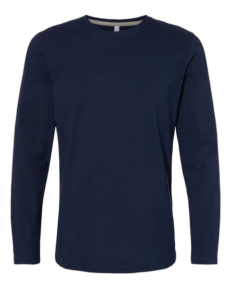 LAT Unisex Fine Jersey Long Sleeve Tee. 6918 - Navy