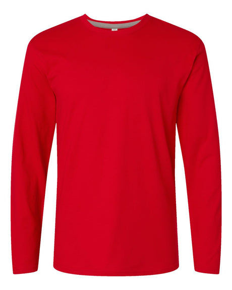 LAT Unisex Fine Jersey Long Sleeve Tee. 6918 - Red