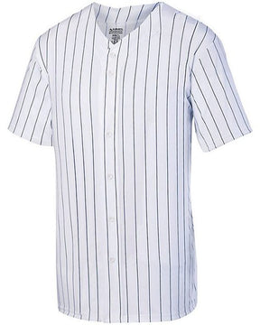 Augusta Sportswear Youth Pinstripe Full Button Baseball Jersey. 1686