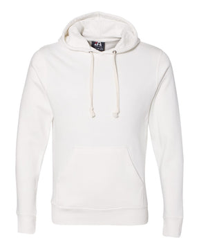 J. America Men's Triblend Fleece Hooded Sweatshirt. 8871 - Antique White Triblend