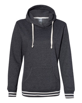 J. America Women’s Relay Hooded Sweatshirt. 8651 - Black