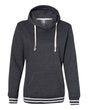 J. America Women’s Relay Hooded Sweatshirt. 8651 - Black