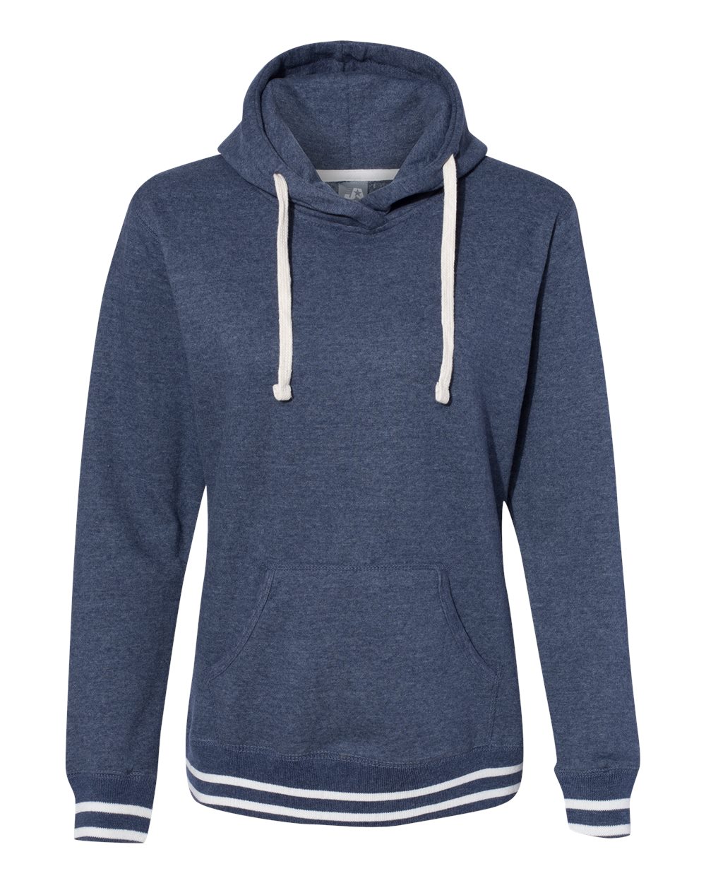 J. America Women’s Relay Hooded Sweatshirt. 8651 - Navy