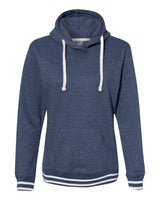 J. America Women’s Relay Hooded Sweatshirt. 8651 - Navy