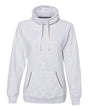 J. America Women’s Relay Cowl Neck Sweatshirt. 8653 - Ash