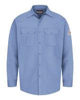 Bulwark Men's Flame Resistant Excel Work Shirt. SEW2 - Light Blue