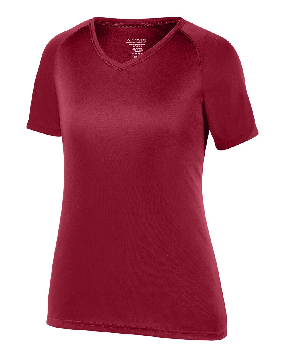Augusta Sportswear Women's Attain Wicking V-Neck T-Shirt. 2792 - Cardinal