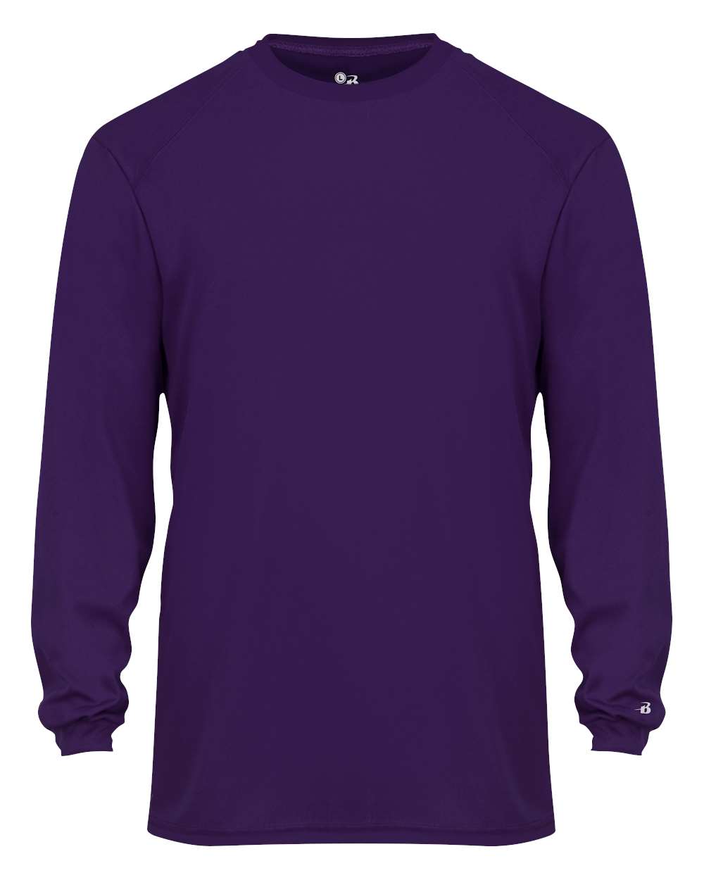 Badger Youth B-Core Long Sleeve T-Shirt. 2104 - Purple