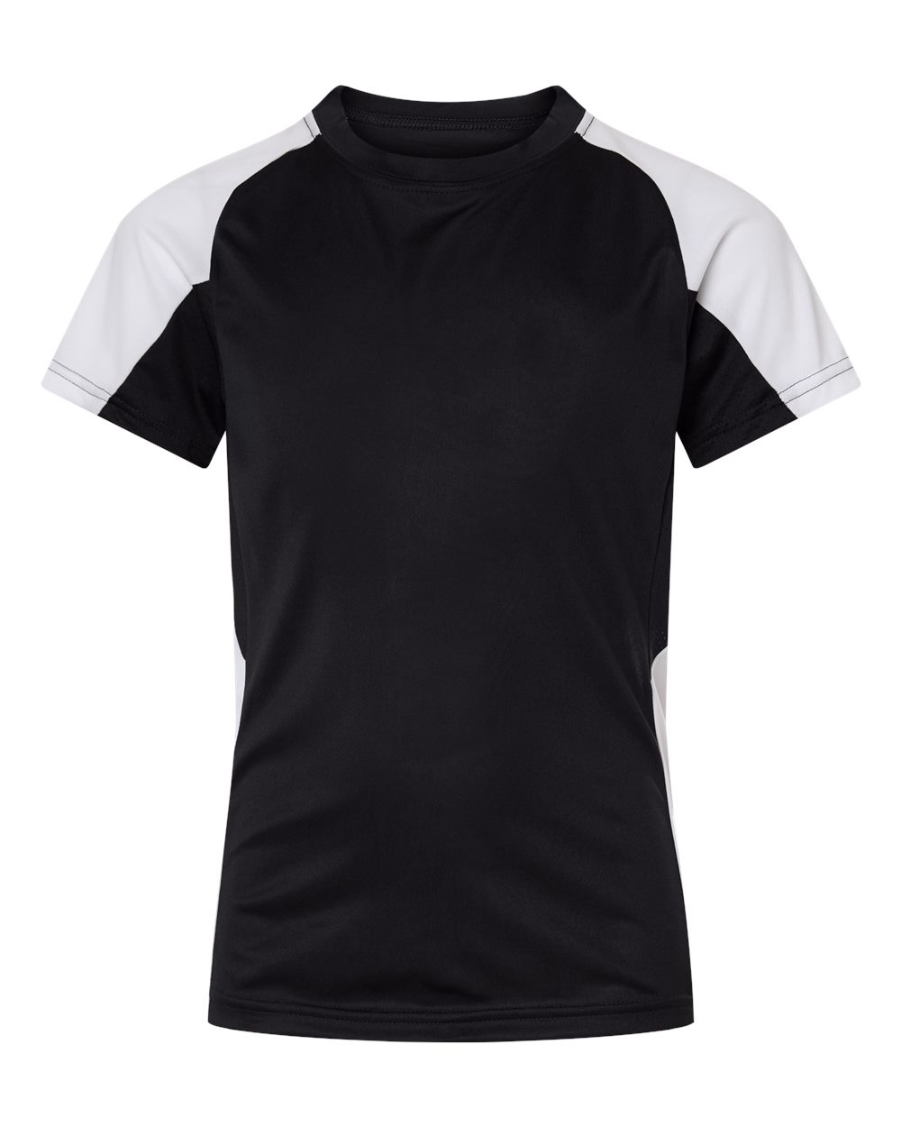 Augusta Sportswear Youth Cutter Jersey. 1518 - Black/ White