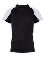 Augusta Sportswear Youth Cutter Jersey. 1518 - Black/ White