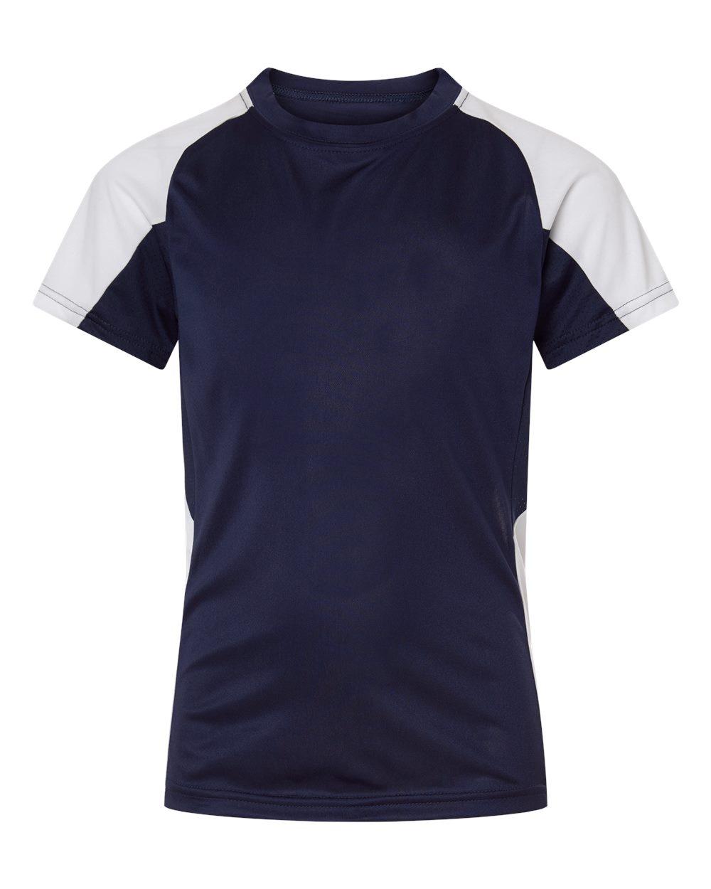 Augusta Sportswear Youth Cutter Jersey. 1518 - Navy/ White