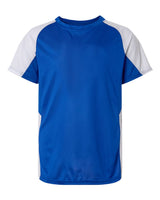 Augusta Sportswear Youth Cutter Jersey. 1518 - Royal/ White
