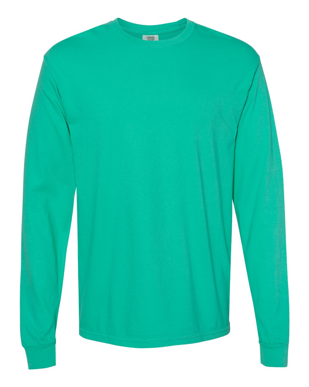 Comfort Colors Unisex Garment-Dyed Heavyweight Long Sleeve T-Shirt. 6014 - Island Green