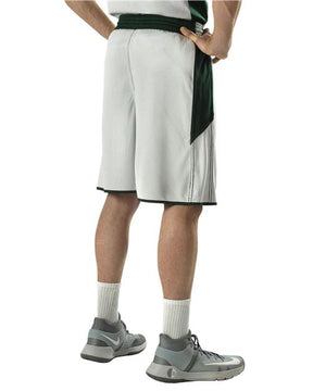 Alleson Athletic Men's Single Ply Reversible Basketball Shorts. 589PSP