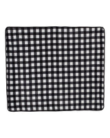 Alpine Fleece Polyester/Nylon Patterned Picnic Blanket. 8702 - White Buffalo